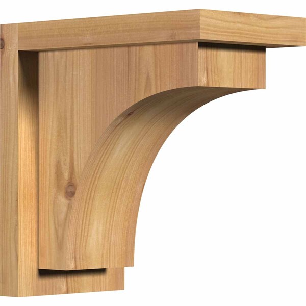 Ekena Millwork Huntington Smooth Corbel w/Backplate, Western Red Cedar, 5 1/2"W x 10"D x 10"H COR06X10X10HUN01SWR - main